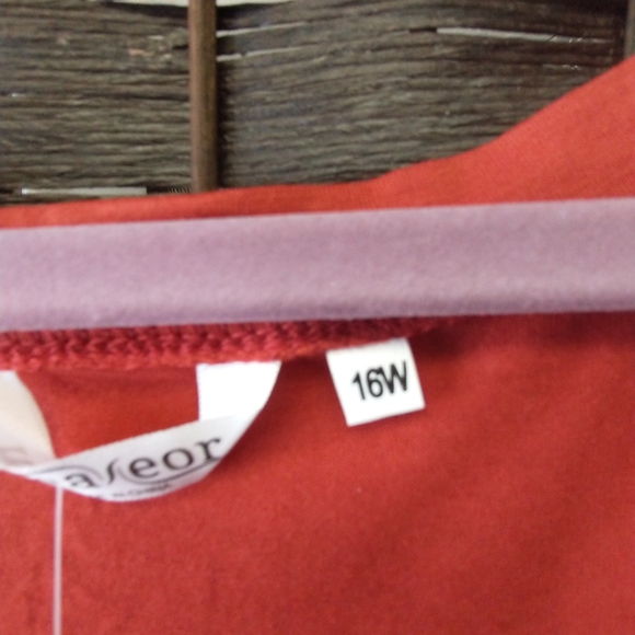 Sz 16 NWT MEASOR Pumpkin Spice Oversized Swing Dress - Picture 7 of 12